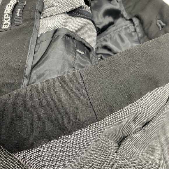 Women’s Express Editor Gray and Black Pants Size 4R - Picture 13 of 13